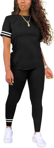 Bealin Workout Sets for Women Two Piece Outfits Summer Sweatsuits Jogger Sets Casual Tracksuit in Saudi Arabia
