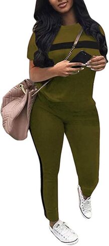 Bealin Workout Sets for Women Two Piece Outfits Summer Sweatsuits Jogger Sets Casual Tracksuit in Saudi Arabia