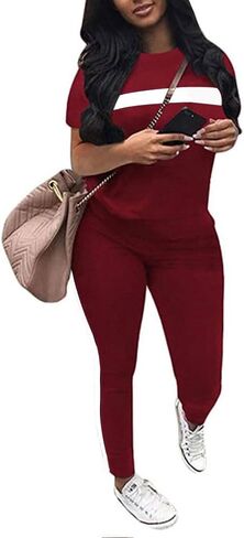 Bealin Workout Sets for Women Two Piece Outfits Summer Sweatsuits Jogger Sets Casual Tracksuit in Saudi Arabia