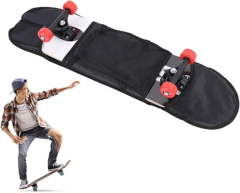 Skateboard Backpack, 600D Oxford Organizer Pouch, 600D Oxford Skateboard Bag Travel, for Beginner, Youth, Adults, Commute, Outdoor, Skating in Saudi Arabia