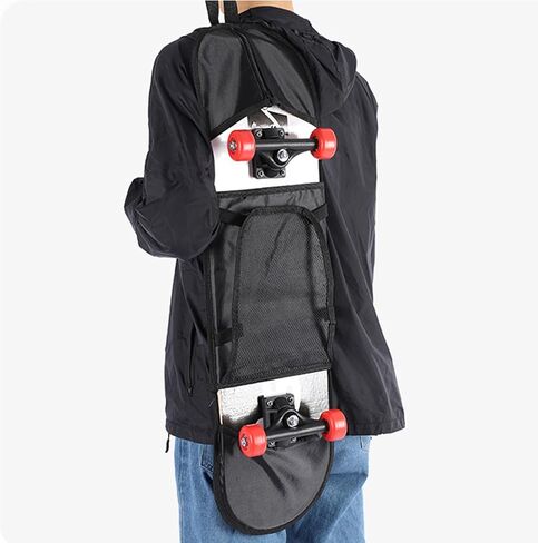 Skateboard Backpack, 600D Oxford Organizer Pouch, 600D Oxford Skateboard Bag Travel, for Beginner, Youth, Adults, Commute, Outdoor, Skating in Saudi Arabia