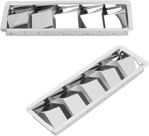 5 Slots Boat Louvered Vent, Boat Louvered Vent Stainless Steel Anti Corrosive Corrode Resistants Marine Vent for Yachts in Kuwait