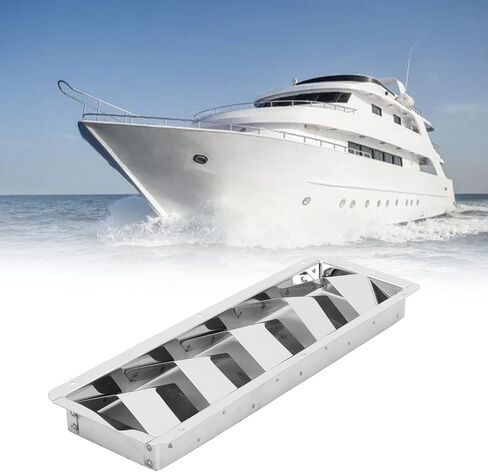 5 Slots Boat Louvered Vent, Boat Louvered Vent Stainless Steel Anti Corrosive Corrode Resistants Marine Vent for Yachts in Kuwait