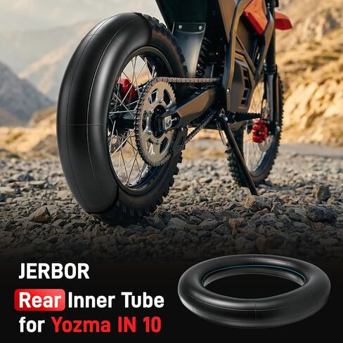 الأنبوب الداخلي الخلفي من JERBOR لـ Yozma في 10، ترقية أنبوب مطاطي بوتيل إطار سميك، ملحقات أنابيب متينة معززة لـ Yozma in Saudi Arabia