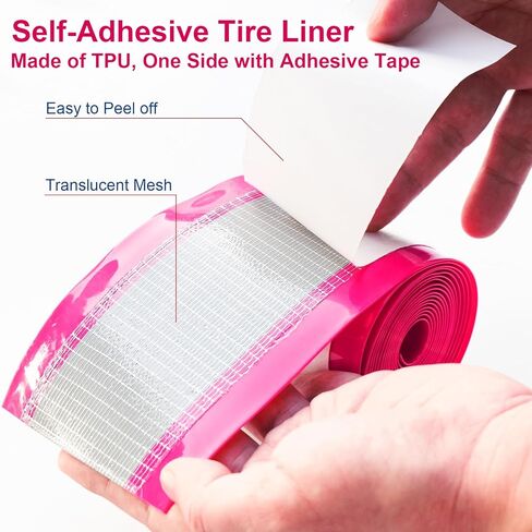 بطانة إطار الدراجة ذاتية اللصق، دراجة جبلية/طريق، واقي مسطح للثقب، حماية مضادة للثقب لـ 16 20 24 26 27.5 29 x1.75/1.95/2.125/2.4/3/4/5 MTB ebike 700c إطار سميك in Kuwait