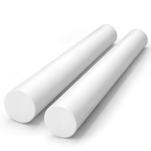 2 قطعة 1 × 12-RD قضيب PTFE الأبيض، 1 بوصة قطر × 12 بوصة قضيب بلاستيكي PTFE للمعالجة الميكانيكية للأجزاء المختلفة والختم الميكانيكي in Kuwait