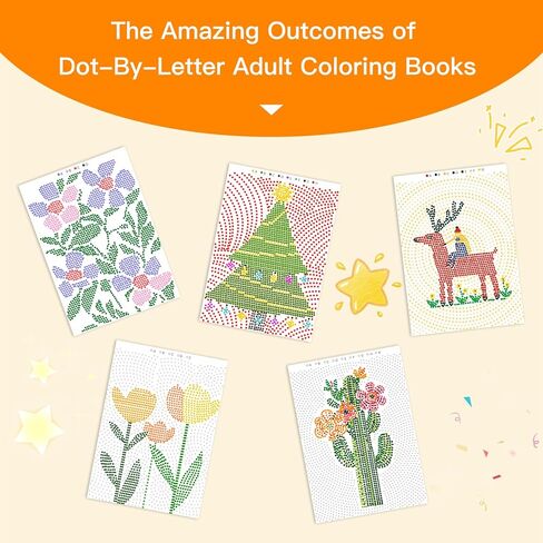 كتاب تلوين للبالغين مع 30 نمطًا للاسترخاء وتخفيف التوتر - تأملات فنية بنقطة تلو الأخرى، كتب تلوين بأحرف منقطة للبالغين والنساء والمراهقين وكبار السن in Kuwait