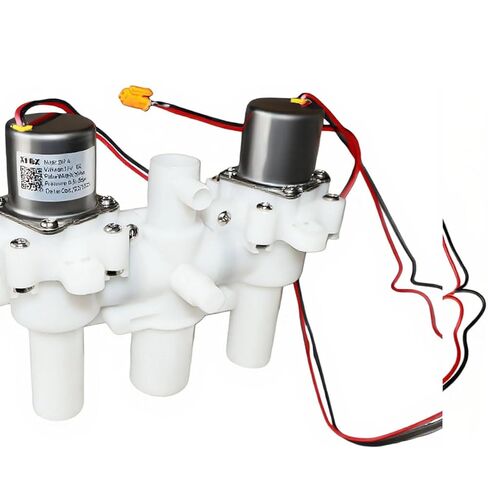 بيديت المرحاض الذكي 12 فولت تيار مستمر، مشعب صمام مياه ذو ملف لولبي مزدوج، OE# ZNF-DC12V (طراز الملصق ZNF-A)، 0.5-8 بار، عرض النبض 30 مللي ثانية، 3 منافذ مترابطة، التحكم في التتابع، التحقق من دبوس الموصل in Saudi Arabia