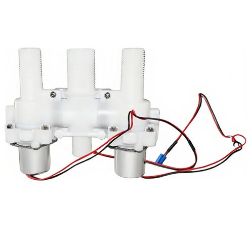 بيديت المرحاض الذكي 12 فولت تيار مستمر، مشعب صمام مياه ذو ملف لولبي مزدوج، OE# ZNF-DC12V (طراز الملصق ZNF-A)، 0.5-8 بار، عرض النبض 30 مللي ثانية، 3 منافذ مترابطة، التحكم في التتابع، التحقق من دبوس الموصل in Saudi Arabia