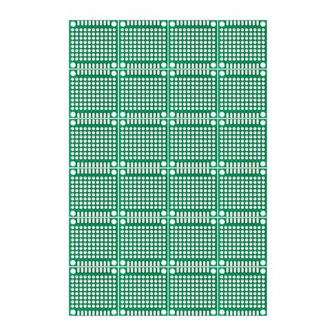 24 قطعة من دوائر لوحات PCB مقاس 1.2 × 1.2 بوصة، نموذج أولي من جانب واحد للحام والمشروعات الإلكترونية، بديل لوح التجارب القابل للحام in Kuwait