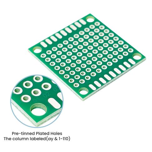 24 قطعة من دوائر لوحات PCB مقاس 1.2 × 1.2 بوصة، نموذج أولي من جانب واحد للحام والمشروعات الإلكترونية، بديل لوح التجارب القابل للحام in Kuwait