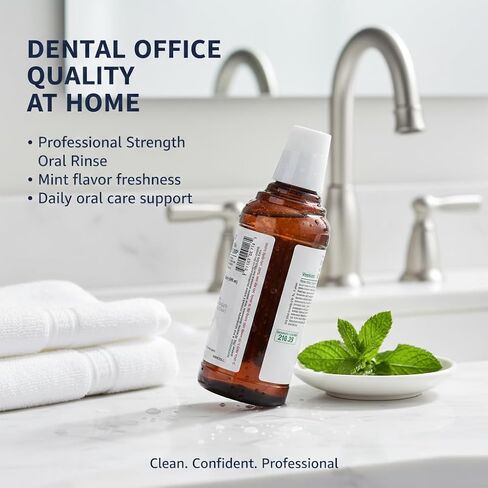 العلامة التجارية Luminous Care House CHG 0.12% شطف الفم - غسول الفم بنكهة النعناع - زجاجة 16 أونصة - شطف يومي لتجديد الفم - غسول الفم التجميلي لنفس نظيف ومنعش in Kuwait