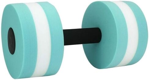 Set of 2 Water Dumbbells Aerobics Swimming Pool Dumbbells for Exercise, Sports Aquatic Exercise Dumbbells Set Foam Dumbbells Fitness Resistance Barbells Float Water Aerobics Equipment for Weight Loss in Saudi Arabia
