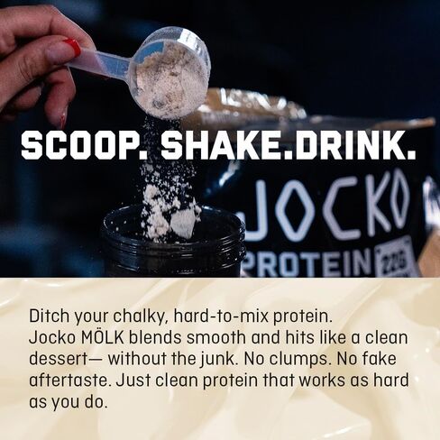 Jocko Fuel Whey Protein Powder, Chocolate Milkshake, 22g Protein, Digestive Enzymes + Probiotic Blend, No Sugar Added, with Essential Amino Acids + Electrolyte Minerals, 26 Servings in Saudi Arabia