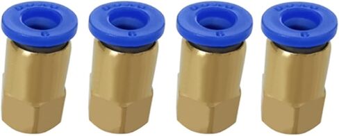 30PCS BSPT PCF6-01, 6mm To 1/8" Pneumatic Connectors Female Straight One-Touch Fittings in Saudi Arabia
