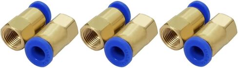 30PCS BSPT PCF6-01, 6mm To 1/8" Pneumatic Connectors Female Straight One-Touch Fittings in Saudi Arabia