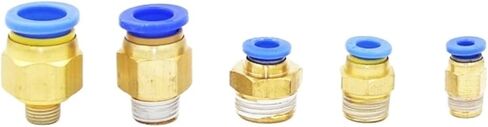 50PCS PC Pneumatic Fitting Air Connector Quick Connecors Fitttings PC4-M5 PC4-01 PC6-01 PC6-02 1/8" 1/4" 3/8" 1/2" Male Thread(PC10-03-50PCS) in Saudi Arabia
