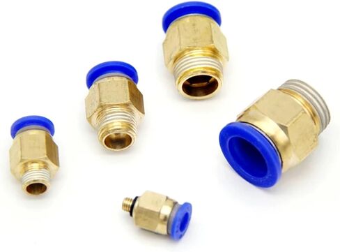 50 قطعة PC هوائي تركيب موصل الهواء سريعة Connecors Fitttings PC4-M5 PC4-01 PC6-01 PC6-02 1/8 "1/4" 3/8 "1/2" ذكر الموضوع (PC10-03-50PCS) in Kuwait