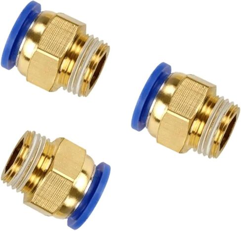 50 قطعة PC هوائي تركيب موصل الهواء سريعة Connecors Fitttings PC4-M5 PC4-01 PC6-01 PC6-02 1/8 "1/4" 3/8 "1/2" ذكر الموضوع (PC10-03-50PCS) in Kuwait