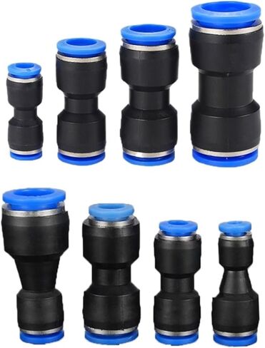 Pneumatic Fittings Fitting Plastic Connector PU 4mm 6mm 8mm 10mm For Air water Hose Tube Push in Straight Gas Quick Connection(PG 12-8mm) in Saudi Arabia