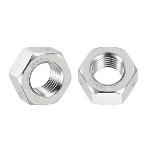 25 قطعة من صواميل سداسية - [7/16"-20] 304 من الفولاذ المقاوم للصدأ 18-8 (A2-70) صواميل للإصلاح والتجميع الميكانيكي، صواميل ذات خيط رفيع قياسي بوصة، لمسة نهائية لامعة، فضي in Kuwait