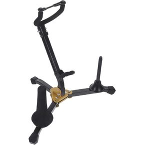 Toddmomy Foldable Alto Tenor Saxophone Holder Stand with Flute and Clarinet Pegs Adjustable Saxophone Rack Portable Wind Instrument Stand for Musicians in Kuwait