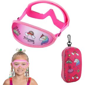 Toddler Swim Goggles Nose Cover,Kids Goggles No Hair Pull,Anti Fog Children Swimming Mask in Kuwait