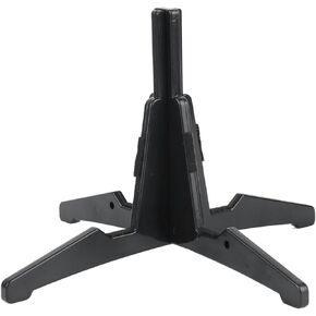 Clarinet Stand with 4 Legs, ABS Plastic Cross Holder, Detachable and Portable, Compact Size Long Flute Support - Lightweight Durable Construction, Velvet Protection, Ideal for (Black) in Kuwait