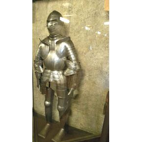 Medieval Knight Suit of Armor Combat Full Body Armour with Iron Stand Replica (Steel) in Saudi Arabia
