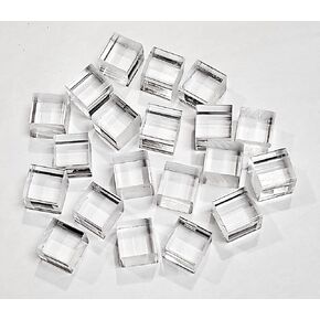 20 قطعة 3/4 بوصة × 3/4 بوصة × 3/4 بوصة مربعة شفافة من الأكريليك شبكي مكعبات بلاستيكية قضيب ربط PMMA in Kuwait