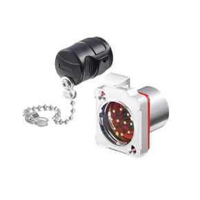 BD24 مقبس الطيران المعدني 10 النواة التوصيل السريع إشارة الطاقة IP68 موصل صناعي (مقبس أنثى) in Kuwait