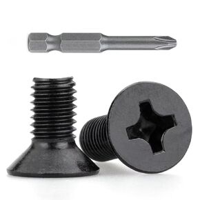 M3 x 5mm (60 PCS) Countersunk Machine Screws, 304 Stainless Steel Black Oxide, with Free Phillips Screwdriver Bit – for 3D Printing, Electronics, myQ Keypad & DIY Projects in Kuwait