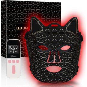 العلاج بالضوء الأحمر للوجه، قناع الوجه المحمول بـ 3 أوضاع مع جهاز تحكم عن بعد قابل لإعادة الشحن بقدرة 2600 مللي أمبير في الساعة، قناع العلاج بالضوء 630 نانومتر + 850 نانومتر مع وظيفة التوقيت 189 خرزة LED in Kuwait