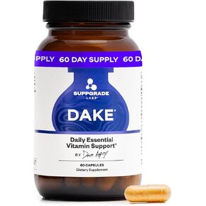 DAKE بقلم ديف أسبري | مزيج تآزري من الفيتامينات الأساسية D-A-K-E | مكمل فيتامين د2 + ك2 + أ + هـ لدعم المناعة ودعم العظام والمفاصل وصحة القلب | العرض لمدة 60 يومًا in Kuwait