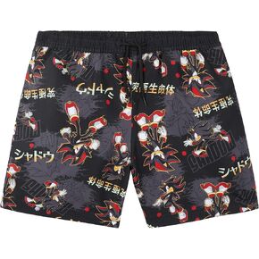 Get Trend Sonic the Hedgehog Boys Swim Trunks, Shorts with Mesh Lining, UPF 50 Swimsuit, Shadow Bathing Suit, Gaming Swimwear in Kuwait