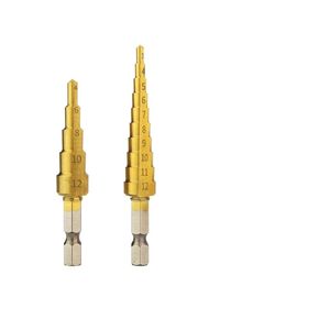3-12 4-12mm HSS Step Pagoda Drill Bit Conical Stage for Metal Wood High Speed Stepped Drills Power Tools 1Pcs(4-12) in Kuwait