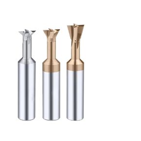 Carbide Dovetail Milling Cutter 75° CNC Tools Metal Machining Tungsten Steel End Mills Chamfer Cutters 1Pcs(Coated_D7X60L) in Kuwait