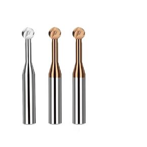 Carbide Ball Nose Milling Cutter Rounded T End Mills Tungsten Steel CNC Cutters Tools for Metal Machining(Coated,R6xD12x60L) in Kuwait