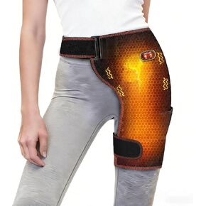 Hip Heating Pad with Massage, Hip Massager for Sciatica & Hip Pain Relief, Portable Electric Heating Pad for Men Women, Hip Support Brace for Sciatic Nerve, Hamstring, Thigh & Hip Bursitis Discomfort in Saudi Arabia