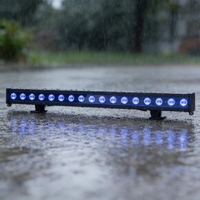 SHEHDS 18x10W Waterproof Wash Wall Light, RGBWUV 6-in-1, IP65 Waterproof, DMX512, Stage DJ Light, Strobe Effect, Aluminum Shell, for Outdoor Party, Disco, Live Show in Kuwait