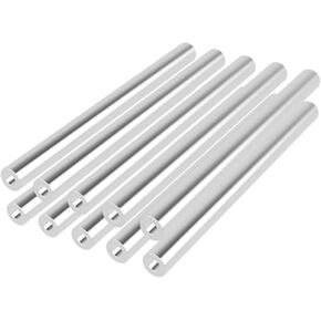 فاصل ألومنيوم 5/8 بوصة OD × 5/16 بوصة معرف × 8 بوصة فاصل دائري طويل غير ملولب بطبقة نهائية سادة، يناسب البراغي مقاس 5/16 بوصة أو M8 بواسطة الفواصل المعدنية عبر الإنترنت (عبوتان) in Kuwait