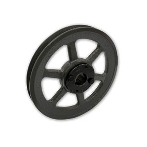 Single Groove 8.25" Cast Iron Electric Motor" H" Pulley/Sheave, Bushing Included, for 5/8" Top Width B/5L/BK/5LK Section V Belt, 1 Groove Pulley (1" Shaft / 1.00 Bore, BK85H) in Kuwait