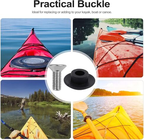 20Pcs Kayak Buckle Cord Hook Nylon Buckle, Kayak Accessories, Kayak Rope Buckle Nylon Fixing Buckle High Strength Nylon Clasp for Canoe Boat Fishing Rigging Sailing Camping Kayak Accessories in Saudi Arabia
