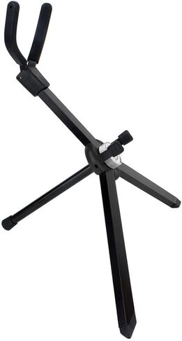 Toddmomy Folding Alto Saxophone Stand Non-skid Sax Display Rack Portable Black Saxophone Tripod Holder for Musical Instruments in Kuwait