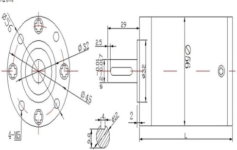 Speed Reducer 1pcs/lot Planetary Square Input Flange 56mm 13:1 15:1 18:1 for Nema23 Shaft Diameter 6/6.35/ 8mm(18 to 1,6mm) in Saudi Arabia