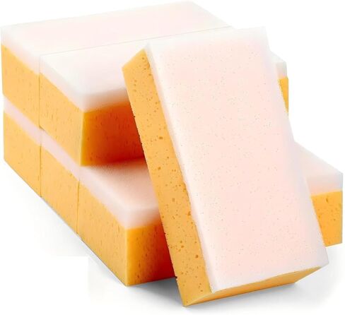 6 Pack Drywall Sanding Sponge，Reusable Drywall Wet Sanding Sponge, 9 x 4.6 x 1.6Inch Dusting Sponge for Smoothing and Finishing Drywall, Walls, and Surfaces (6) in Saudi Arabia