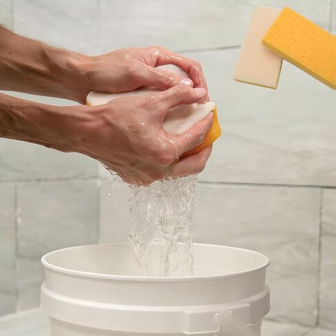 6 Pack Drywall Sanding Sponge，Reusable Drywall Wet Sanding Sponge, 9 x 4.6 x 1.6Inch Dusting Sponge for Smoothing and Finishing Drywall, Walls, and Surfaces (6) in Saudi Arabia