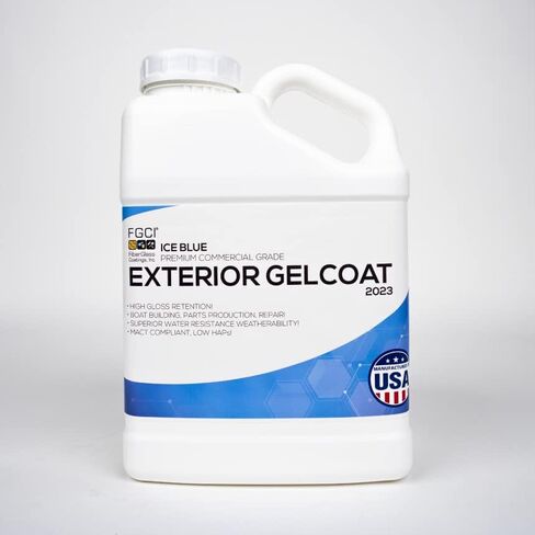 FGCI - 1 Gallon Marine Grade Gel Coat for Boat Building, RV Gel Coat, Restoration, Carbon Fiber Gel Coat, Fiberglass Repair, Patching, and Repair kit (Nardo Gray) in Saudi Arabia