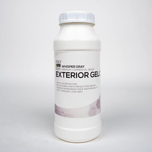FGCI - 1 Gallon Marine Grade Gel Coat for Boat Building, RV Gel Coat, Restoration, Carbon Fiber Gel Coat, Fiberglass Repair, Patching, and Repair kit (Nardo Gray) in Saudi Arabia