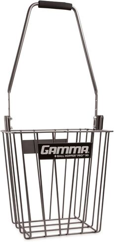 GAMMA Ball Hopper Hi-Rise 75 - سلة كرات تنس شديدة التحمل مع مقبض لسهولة الالتقاط والتخزين - تحمل 75 كرة تنس، هيكل فولاذي متين، طلاء مقاوم للطقس (ألوان متعددة) in Kuwait